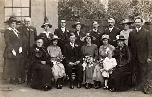 Bouquets Prints: Edwardian Wedding Party - Tonbridge, Ken
