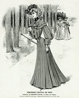 Images Dated 8th March 2016: Edwardian woman wearing walking clothing 1904