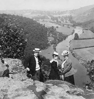 Three Edwardians in the countryside