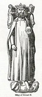 Alabaster Prints: Effigy of King Edward II in Gloucester Cathedral