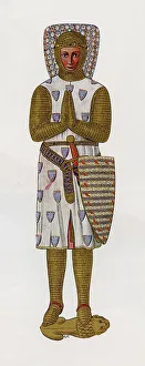 Prayer Prints: Effigy of Medieval Knight - Robert de Vere, Earl of Oxford