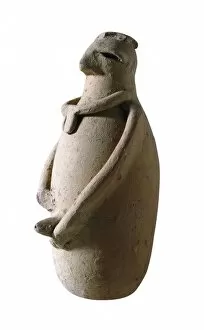 Carthaginian Collection: Egg-shaped figure from Illa Plana. Carthaginian