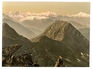 Oberland Prints: Eggishron, panorama, Bernese Oberland, Switzerland