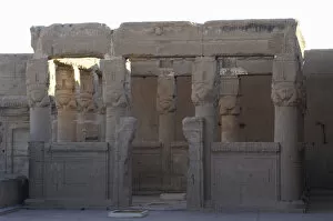 Sculpted Gallery: Egypt Art. Kiosk on the roof at Dendera Temple