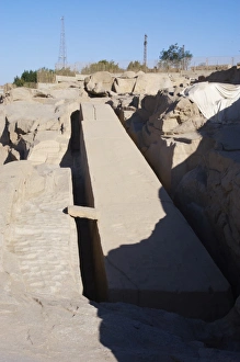 Images Dated 2nd December 2003: Egypt. Aswan. The unfinished obelisk