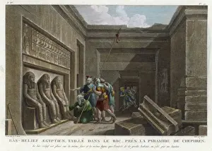 Pyramid Prints: EGYPT / BAS RELIEF / CHEPREN
