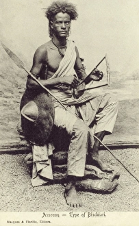 Egypt - Bisharin warrior, Aswan