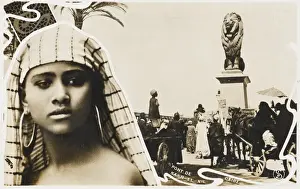 Kasr Prints: Egypt - Cairo - Kasr-el-Nil Bridge and Girl