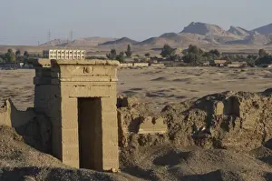 Surround Prints: Egypt. Dendera. Temple of Hathor. Mud wall portion surroundi