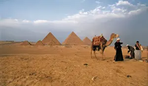 Khufu Prints: EGYPT. GIZA. Giza. Pyramids of Khufu, Khafre