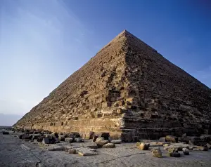 Desertification Prints: EGYPT. Giza. Khafres Pyramid. Pyramid of Khafre