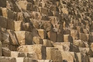 Images Dated 20th November 2003: Egypt. Henutsens pyramid at Giza. Limestone stones