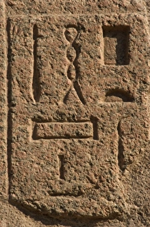 Images Dated 18th November 2003: Egypt. Hieroglyphic writing