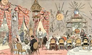Daggers Prints: Egypt Hunt Breakfast 19C