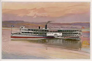 Operated Prints: Egypt paddle steamer operated by Thomas Cook on the Nile