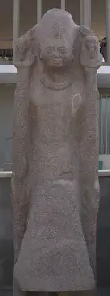 Egypt. Pink granite statue of Ramses II (h. 1290-1224 B. C) as