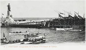 Egypt - Port Said - Statue of Ferdinand de Lesseps