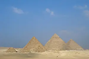 Egypt. The Pyramids of Giza. Pyramids of Khufu, Khafre and M