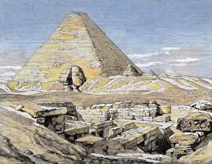 Sphinx Prints: Egypt. Pyramids and Sphinx