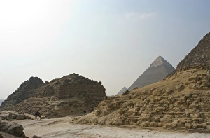 Images Dated 20th November 2003: Egypt. Satellite pyramids of the Great Pyramid of Khufu or C