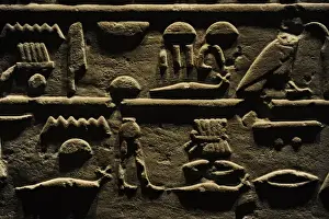Egypt. Stele of General Intef (Antef). Detail. Hieroglyphic