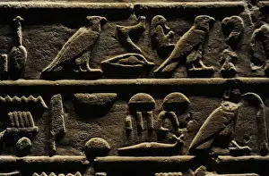 Egypt. Stele of General Intef (Antef). Detail. Hieroglyphic