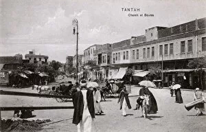 Images Dated 10th May 2018: Egypt - Tanta - Street Scene - Chareh el Boursa