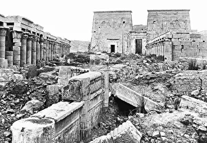 Isis Prints: Egypt Temple of Isis at Philae Victorian period