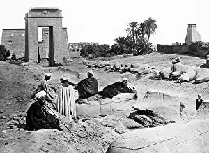 Egypt Temple of Karnak Victorian period