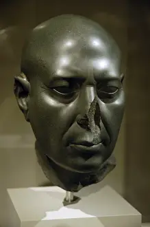 Bald Prints: Egyptian Art. Berlin Green Head (c. 350 BC). Altes Museum. B