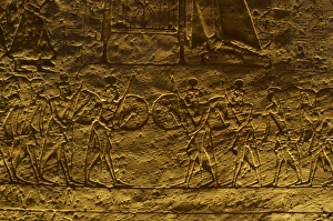 Images Dated 6th December 2003: Egyptian art. Great Temple of Ramses II. 19th Dynasty. Reli