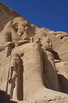 Images Dated 6th December 2003: Egyptian art. Great Temple of Ramses II. Two colossal statue