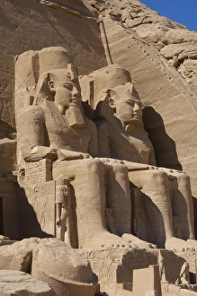 Images Dated 6th December 2003: Egyptian art. Great Temple of Ramses II. Two colossal statue