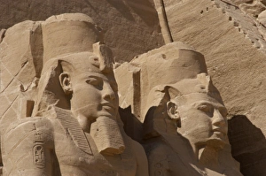 Images Dated 6th December 2003: Egyptian art. Great Temple of Ramses II. Two colossal statue