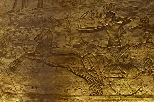 Images Dated 6th December 2003: Egyptian art. Great Temple of Ramses II. Military campaign a