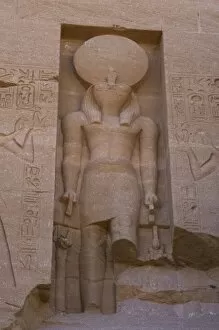 Images Dated 6th December 2003: Egyptian Art. Great Temple of Ramses II. Sculpture of the g