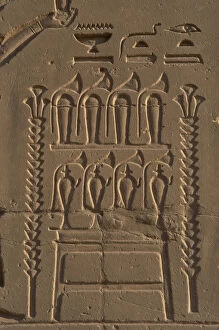 Images Dated 25th November 2003: Egyptian Art. Karnak. Altar offerings with perfume bottles a