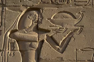 Images Dated 25th November 2003: Egyptian Art. Karnak. Offerer. Relief