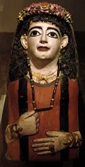 Bracelet Prints: Egyptian Art. Mummy mask. Roman Period. 6070 A. C