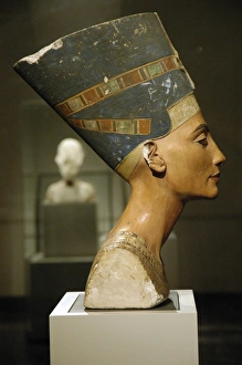 Images Dated 17th August 2006: Egyptian art. Nefertiti bust. Limestone and stucco. Neues Mu