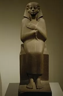 Images Dated 17th August 2006: Egyptian Art. Seated statue of Chertihotep dated ca. 1850 BC