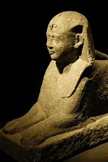 Sphinx Prints: Egyptian art. Sphinx of Ptolemy XII Auletes (117-51 B. C. ). E