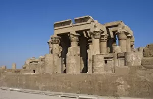 Images Dated 2nd December 2003: Egyptian Art. Temple of Kom Ombo. Papyrus columns