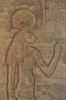 Images Dated 2nd December 2003: Egyptian Art. Temple of Kom Ombo. Sekhmet, the lion-headed g