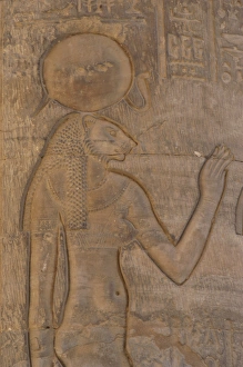 Images Dated 2nd December 2003: Egyptian Art. Temple of Kom Ombo. Sekhmet, the lion-headed g
