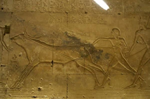 Images Dated 1st December 2003: Egyptian Art. Temple of Seti I at Abydos. The pharaoh Ramess
