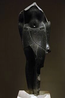 Basalt Gallery: Egyptian Art. Torso of a Ptolemaic King. Ptolemaic Period. 8