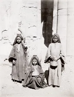 Egyptian children with jugs for water, Egypt