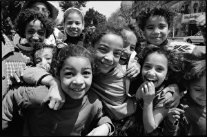 Images Dated 3rd September 2015: Egyptian children laughing, Egypt. Date: 1980s