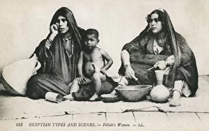 Egyptian Fellahs Women (and child)